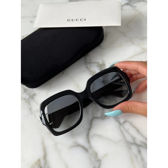 SALE! NEW GUCCI GG1337S Black Square Sunglasses - Picture 3 of 9